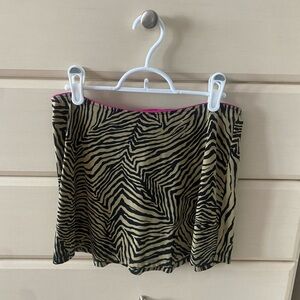 Leilani Zebra Print Mini Skirt